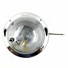 Truck-Lite Incandescent, 1 Bulb, Round Clear, Dome Light, Chrome Bracket Mount, Hardwired, Stripped End,  80350-3